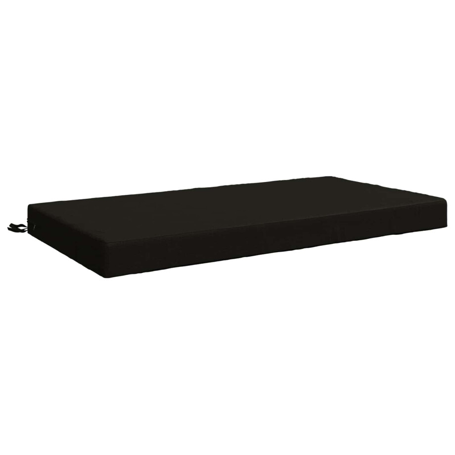 vidaXL Zitkussen SOEST 100% Polyester Zwart 120 x 60 x 10 cm afbeelding 1