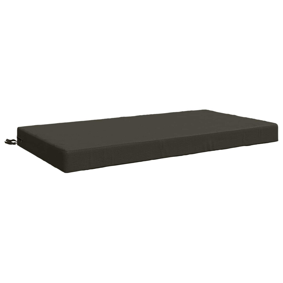 vidaXL Zitkussen SOEST 100% Polyester Antraciet 120 x 60 x 10 cm vidaXL Zitkussen SOEST 100% Polyester Antraciet 120 x 60 x 10 cm afbeelding 1