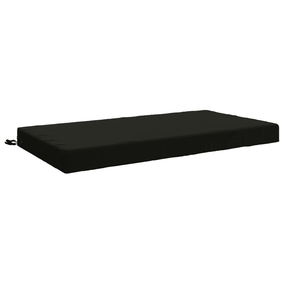 vidaXL Zitkussen SOEST 100% Polyester Zwart 120 x 60 x 10 cm afbeelding 1