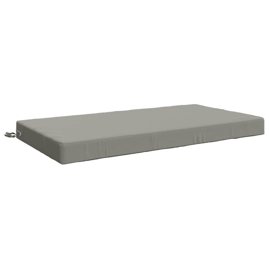 vidaXL Zitkussen SOEST 100% Polyester Grijs 120 x 60 x 10 cm vidaXL Zitkussen SOEST 100% Polyester Grijs 120 x 60 x 10 cm afbeelding 1