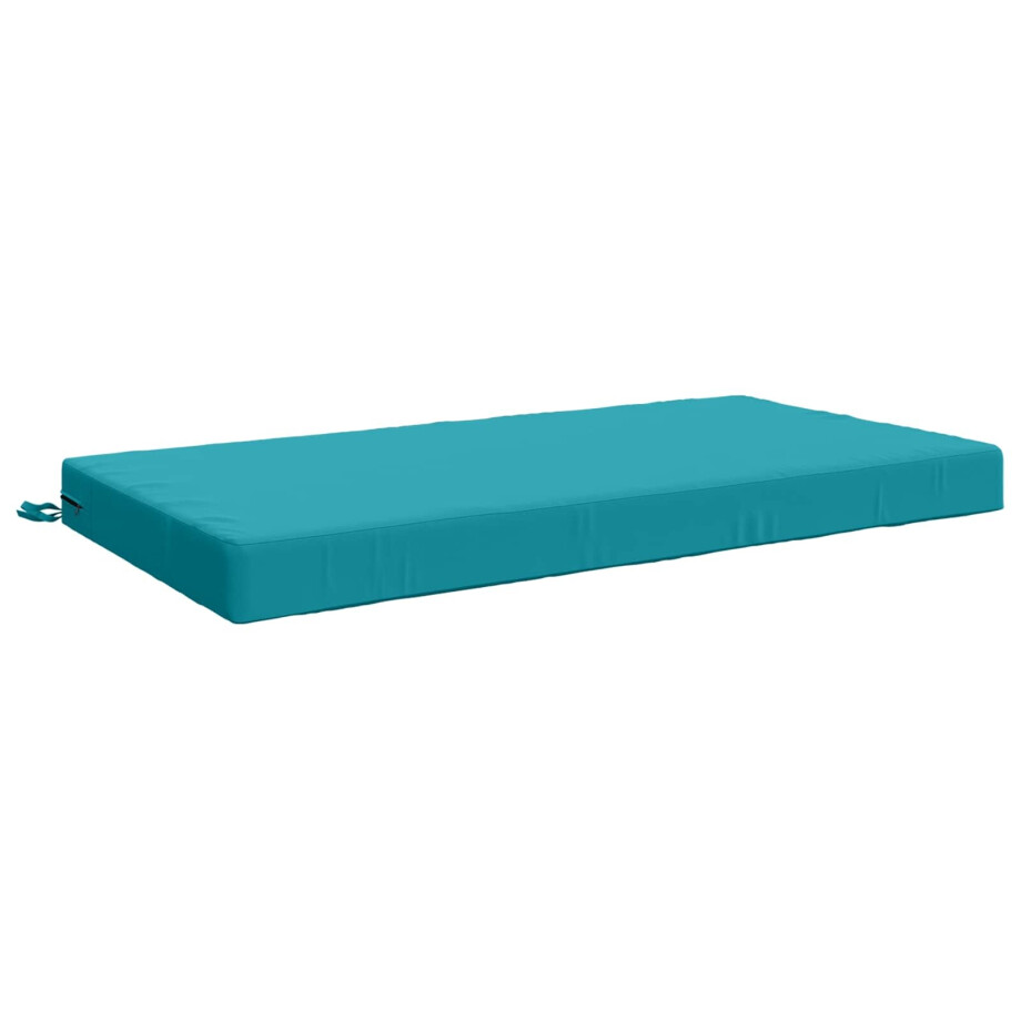 vidaXL Zitkussen SOEST 100% Polyester Turquoise 120 x 60 x 10 cm vidaXL Zitkussen SOEST 100% Polyester Turquoise 120 x 60 x 10 cm afbeelding 1