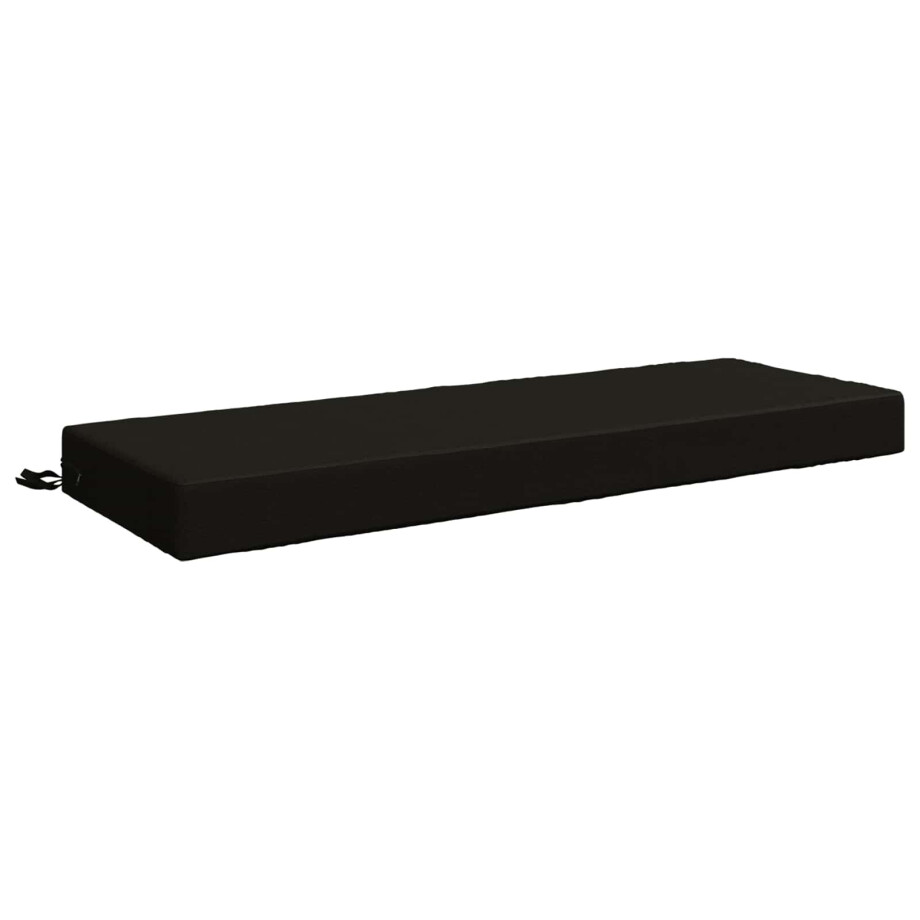 vidaXL Zitkussen SOEST 100% Polyester Zwart 120 x 40 x 10 cm vidaXL Zitkussen SOEST 100% Polyester Zwart 120 x 40 x 10 cm afbeelding 1