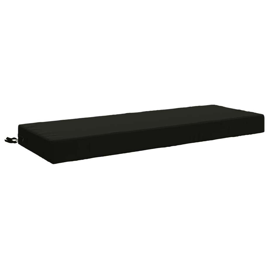 vidaXL Zitkussen SOEST 100% Polyester Zwart 120 x 40 x 10 cm vidaXL Zitkussen SOEST 100% Polyester Zwart 120 x 40 x 10 cm afbeelding 1