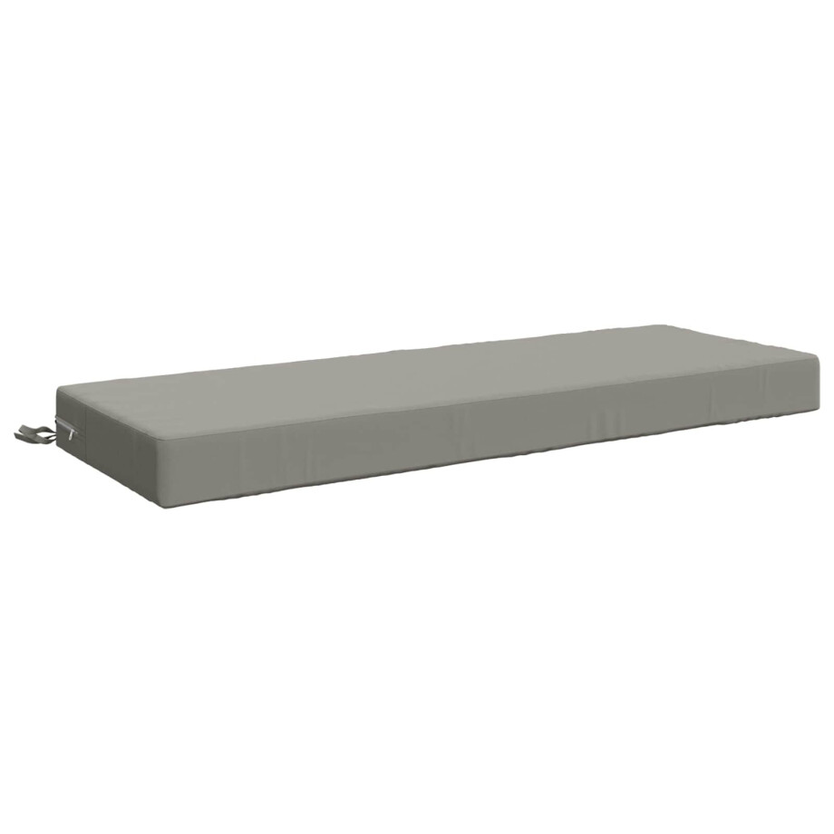 vidaXL Zitkussen SOEST 100% Polyester Grijs 120 x 40 x 10 cm vidaXL Zitkussen SOEST 100% Polyester Grijs 120 x 40 x 10 cm afbeelding 1