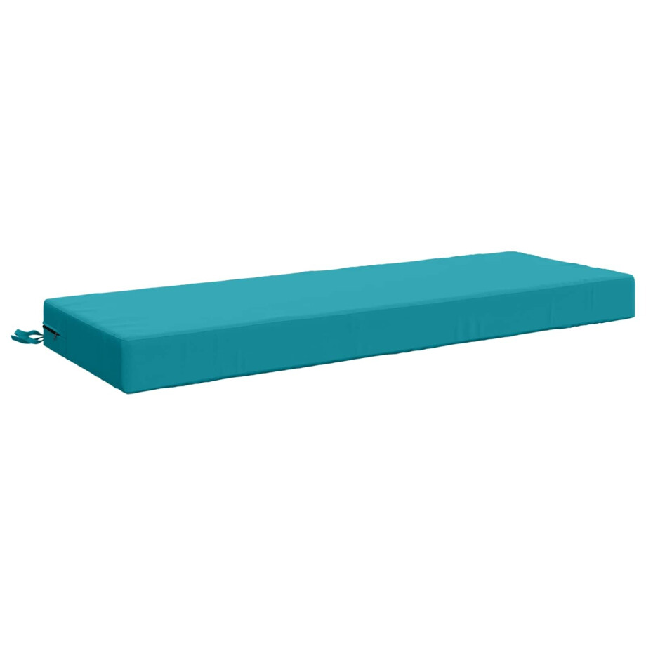 vidaXL Zitkussen SOEST 100% Polyester Turquoise 120 x 40 x 10 cm vidaXL Zitkussen SOEST 100% Polyester Turquoise 120 x 40 x 10 cm afbeelding 1