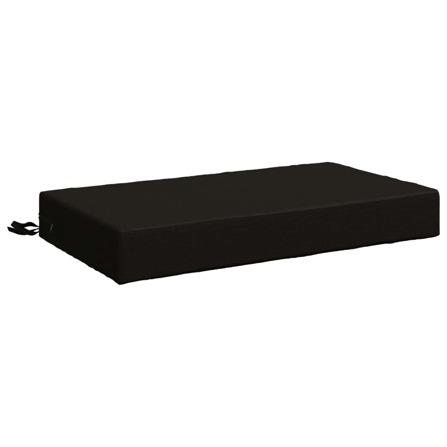 vidaXL Zitkussen SOEST 100% Polyester Zwart 70 x 40 x 10 cm afbeelding 1