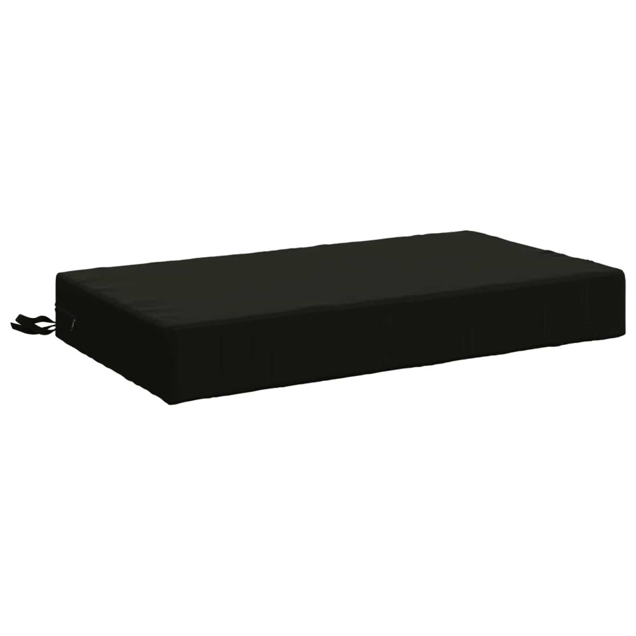 vidaXL Zitkussen SOEST 100% Polyester Zwart 70 x 40 x 10 cm afbeelding 1
