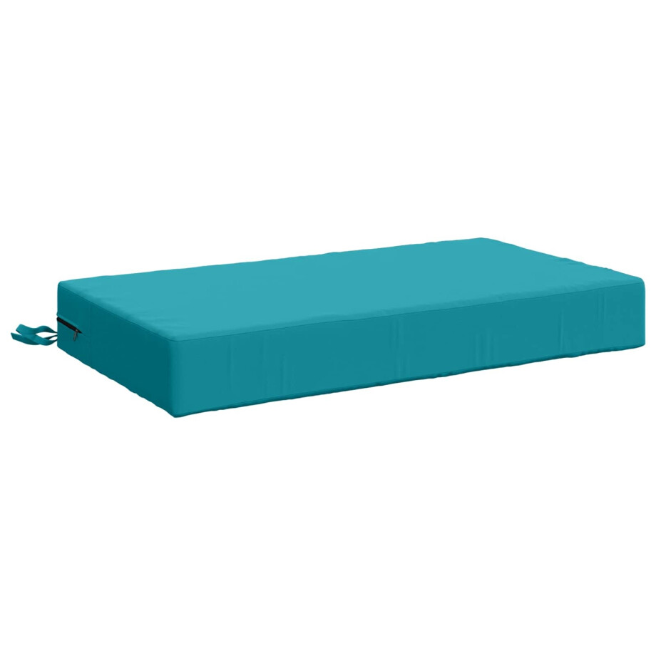 vidaXL Zitkussen SOEST 100% Polyester Turquoise 70 x 40 x 10 cm vidaXL Zitkussen SOEST 100% Polyester Turquoise 70 x 40 x 10 cm afbeelding 1