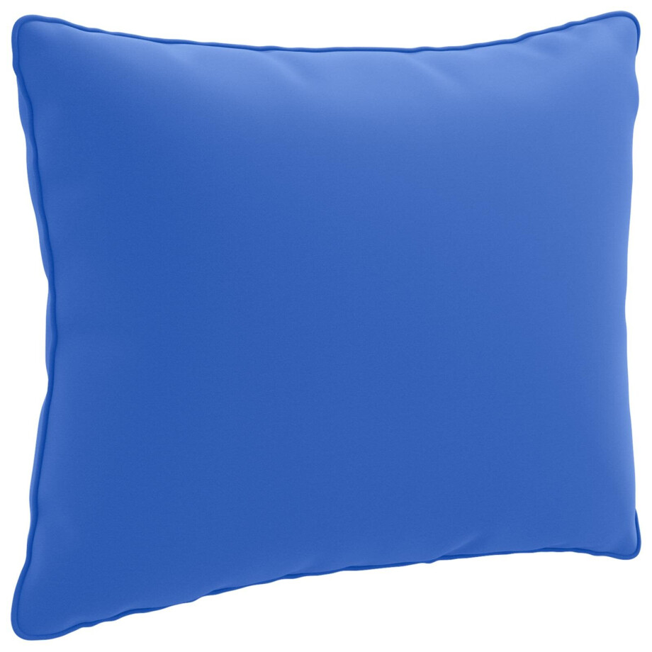 vidaXL 1-Delig Rugkussen PUTTEN 100% Polyester Koninklijk Blauw afbeelding 1