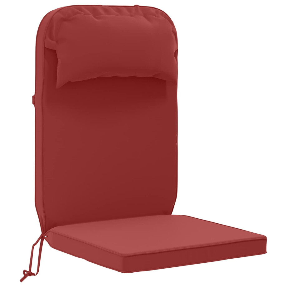 vidaXL Zon Loungerkussen 100% Polyester Wijnrood 55 x 124 x 5 cm vidaXL Zon Loungerkussen 100% Polyester Wijnrood 55 x 124 x 5 cm afbeelding 1