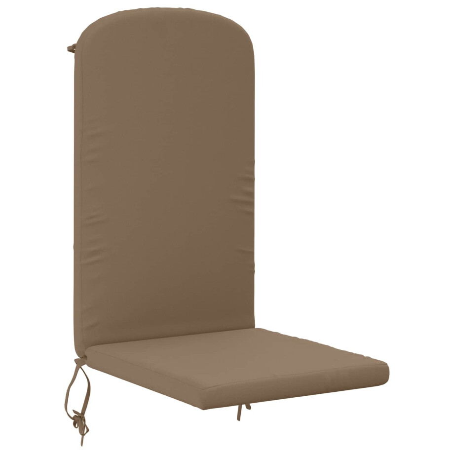 vidaXL Zon Loungerkussen GEMERT 100% Polyester Taupe 47 x 131 x 5 cm afbeelding 1