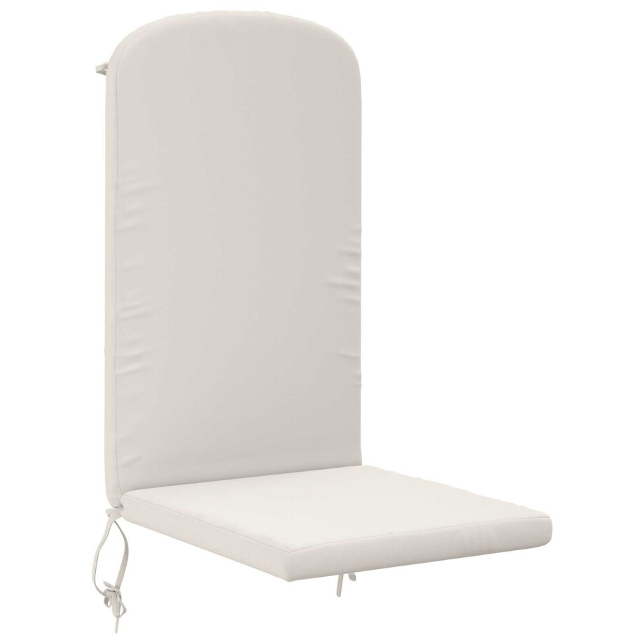 vidaXL Zon Loungerkussen GEMERT 100% Polyester Wit 47 x 131 x 5 cm afbeelding 1