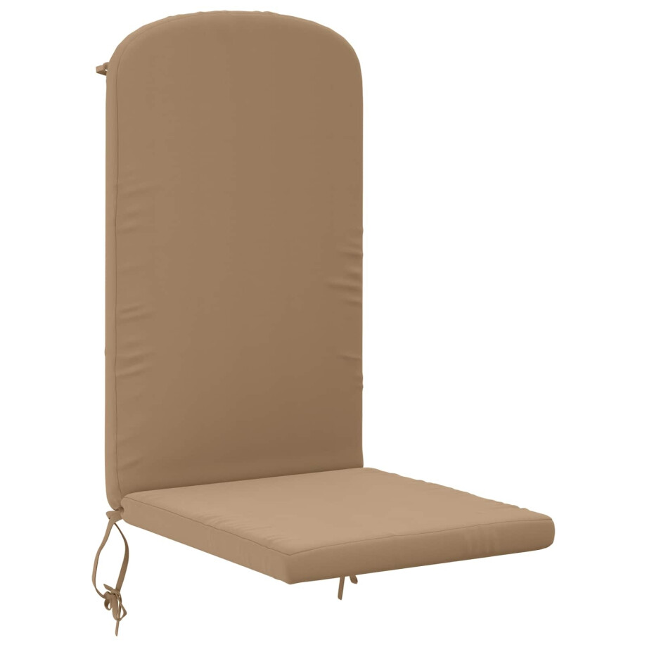 vidaXL Zon Loungerkussen GEMERT 100% Polyester Taupe 47 x 131 x 5 cm afbeelding 1