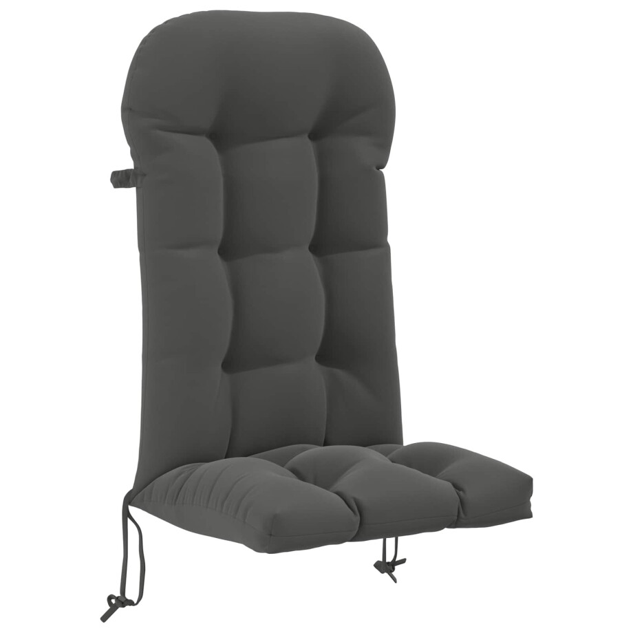 vidaXL Zon Loungerkussen PUTTEN 100% Polyester Antraciet vidaXL Zon Loungerkussen PUTTEN 100% Polyester Antraciet afbeelding 1