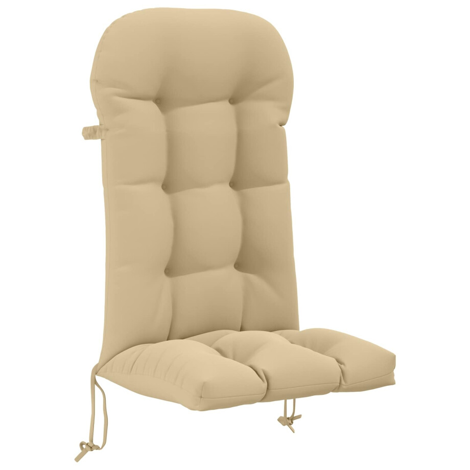 vidaXL Zon Loungerkussen PUTTEN 100% Polyester Beige 48 x 112 x 10 cm vidaXL Zon Loungerkussen PUTTEN 100% Polyester Beige 48 x 112 x 10 cm afbeelding 1