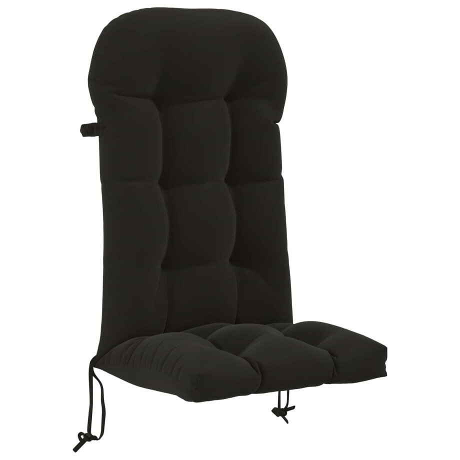 vidaXL Zon Loungerkussen PUTTEN 100% Polyester Zwart 48 x 112 x 10 cm vidaXL Zon Loungerkussen PUTTEN 100% Polyester Zwart 48 x 112 x 10 cm afbeelding 1