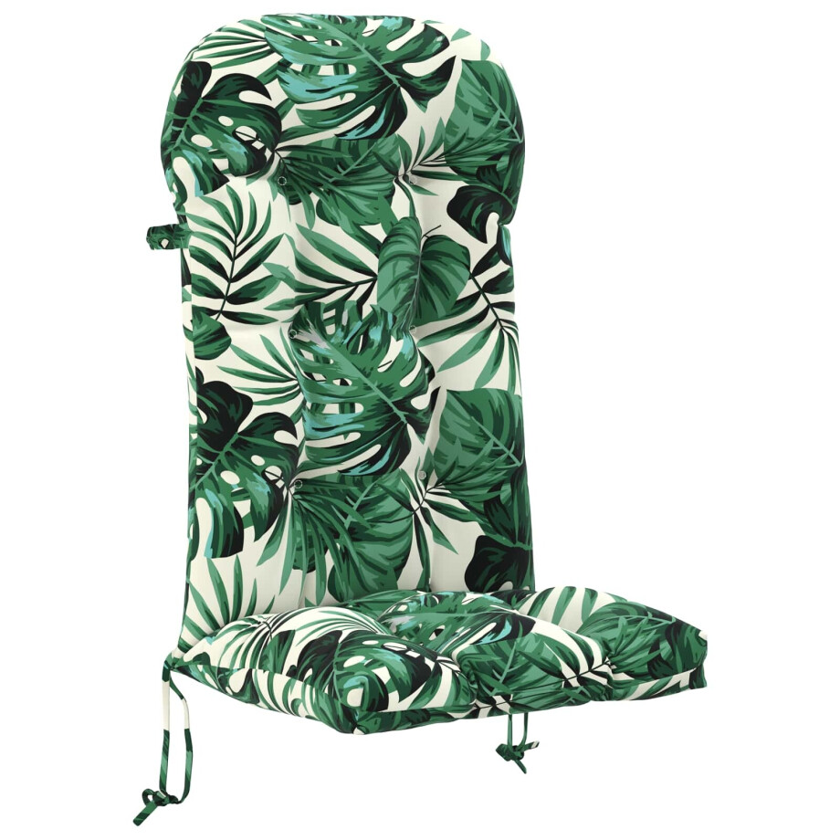 vidaXL Zon Loungerkussen PUTTEN 100% Polyester Bladpatroon vidaXL Zon Loungerkussen PUTTEN 100% Polyester Bladpatroon afbeelding 1