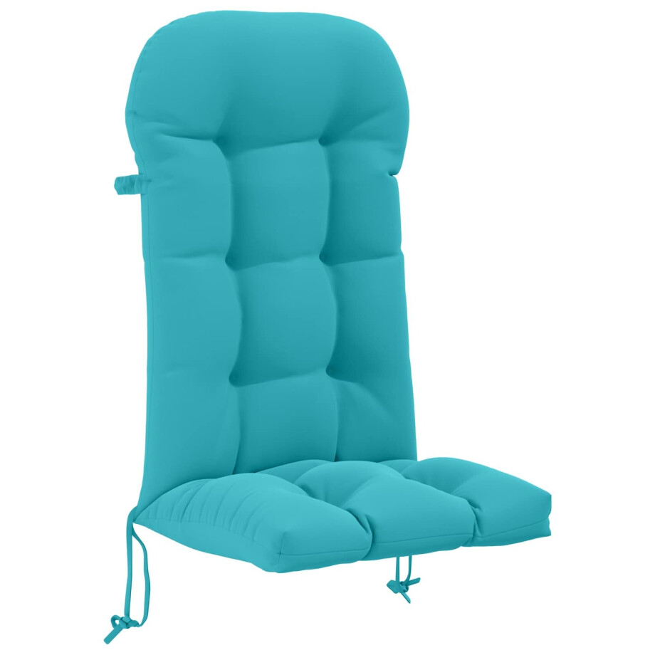 vidaXL Zon Loungerkussen PUTTEN 100% Polyester Turquoise afbeelding 1