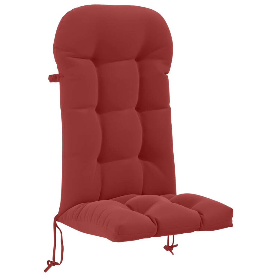 vidaXL Zon Loungerkussen PUTTEN 100% Polyester Wijnrood vidaXL Zon Loungerkussen PUTTEN 100% Polyester Wijnrood afbeelding 1
