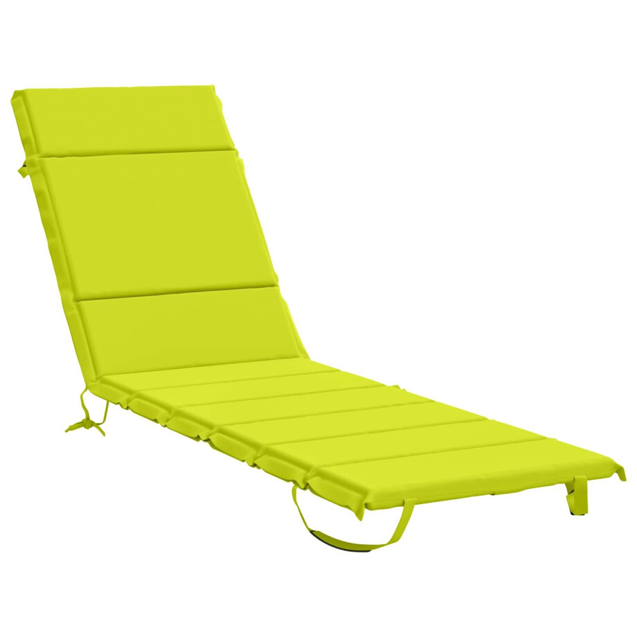 vidaXL Ligstoel Kussen GEMERT 100% Polyester Helder groen afbeelding 1