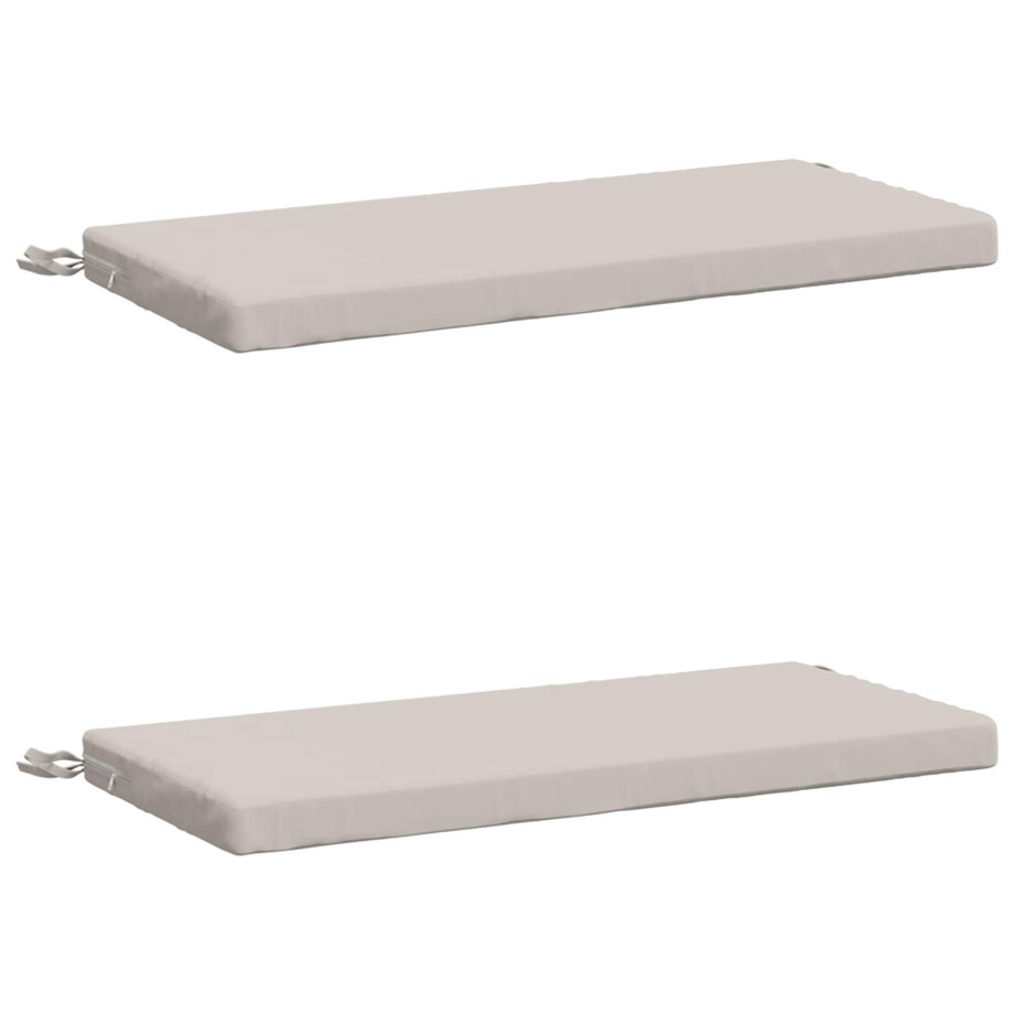 vidaXL 2-delige Bankkussens SOEST 2 st 100% Polyester Wit vidaXL 2-delige Bankkussens SOEST 2 st 100% Polyester Wit afbeelding 1
