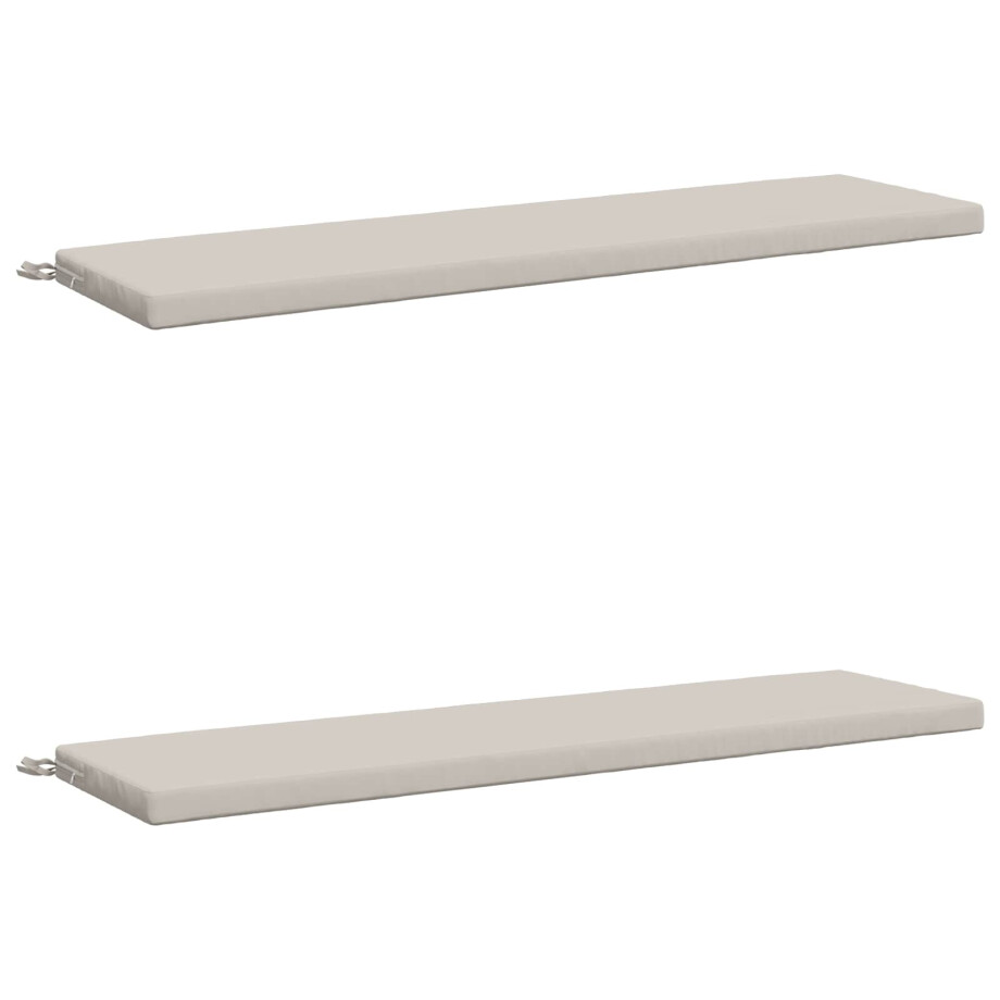 vidaXL 2-delige Bankkussens SOEST 2 st 100% Polyester Wit vidaXL 2-delige Bankkussens SOEST 2 st 100% Polyester Wit afbeelding 1