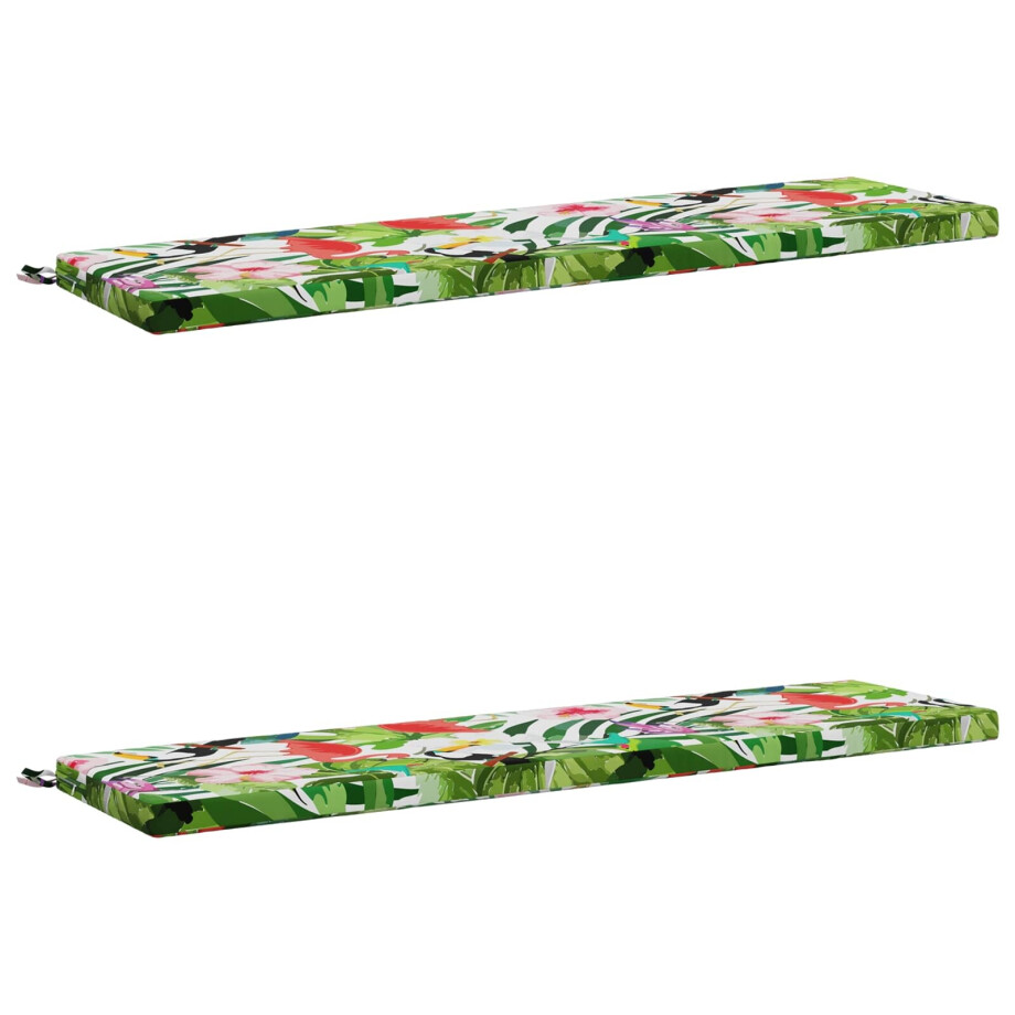 vidaXL 2-delige Bankkussens SOEST 2 st 100% Polyester Meerkleurig afbeelding 1