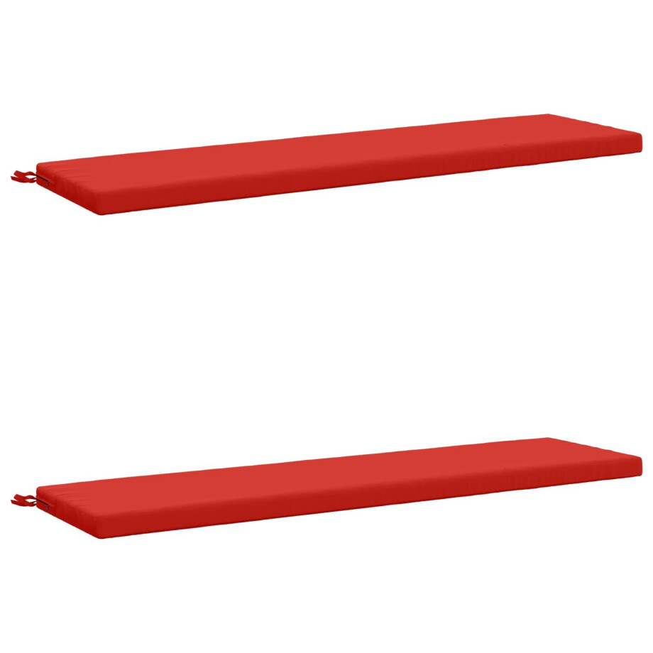 vidaXL 2-delige Bankkussens SOEST 2 st 100% Polyester Rood vidaXL 2-delige Bankkussens SOEST 2 st 100% Polyester Rood afbeelding 1