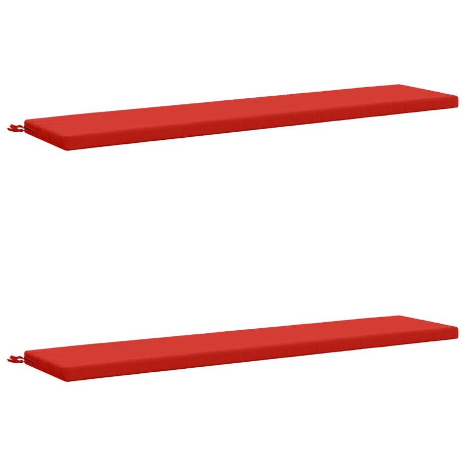 vidaXL 2-delige Bankkussens SOEST 2 st 100% Polyester Rood vidaXL 2-delige Bankkussens SOEST 2 st 100% Polyester Rood afbeelding 1