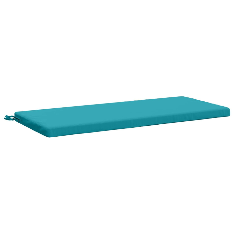 vidaXL Bankkussen SOEST 100% Polyester Turquoise 110 x 50 x 5 cm afbeelding 1