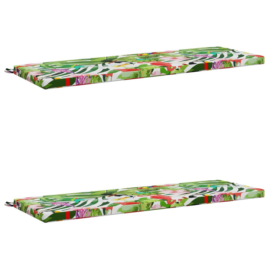 vidaXL 2-delige Bankkussens SOEST 2 st 100% Polyester Meerkleurig afbeelding 1