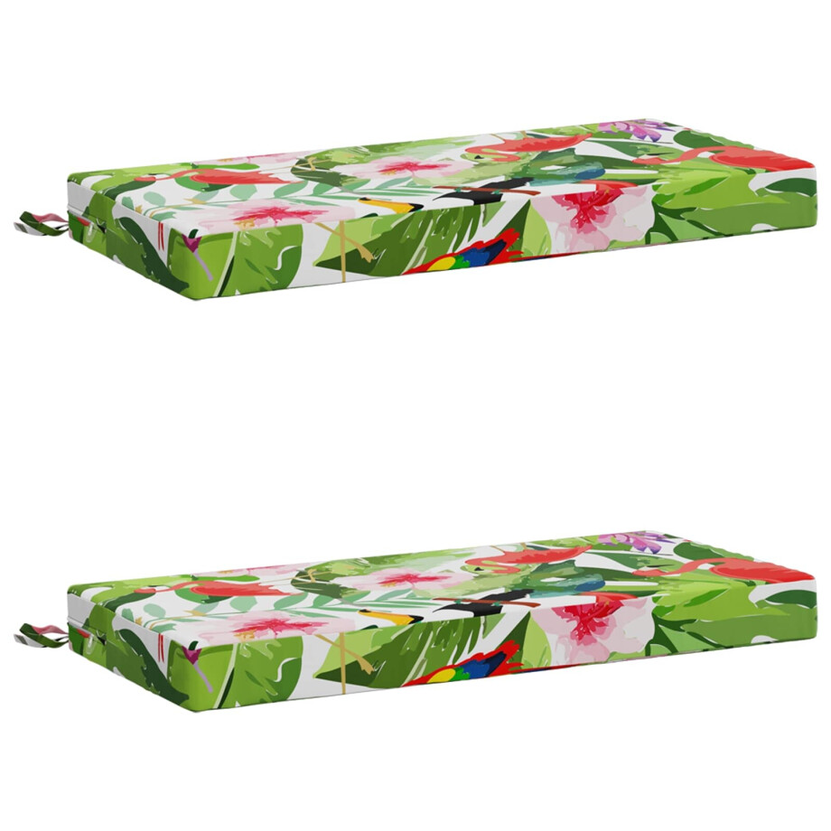vidaXL 2-delige Bankkussens SOEST 2 st 100% Polyester Meerkleurig afbeelding 1