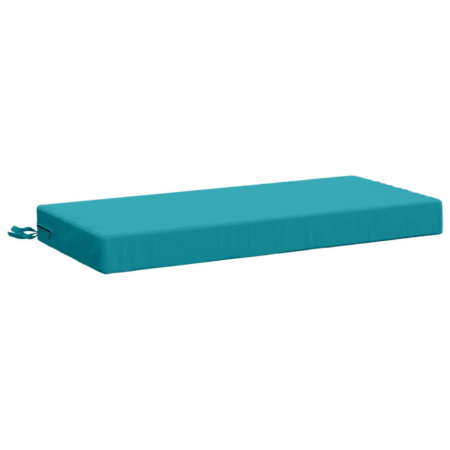 vidaXL Bankkussen SOEST 100% Polyester Turquoise 60 x 40 x 8 cm afbeelding 1