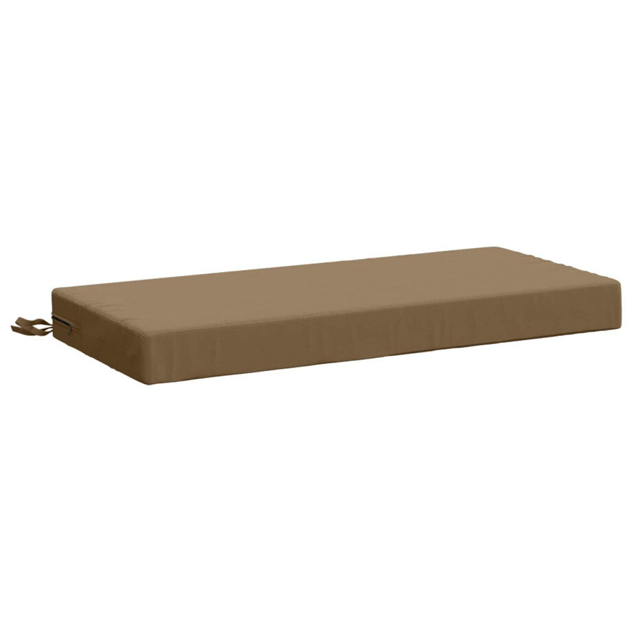 vidaXL Bankkussen SOEST 100% Polyester Taupe 80 x 40 x 8 cm vidaXL Bankkussen SOEST 100% Polyester Taupe 80 x 40 x 8 cm afbeelding 1