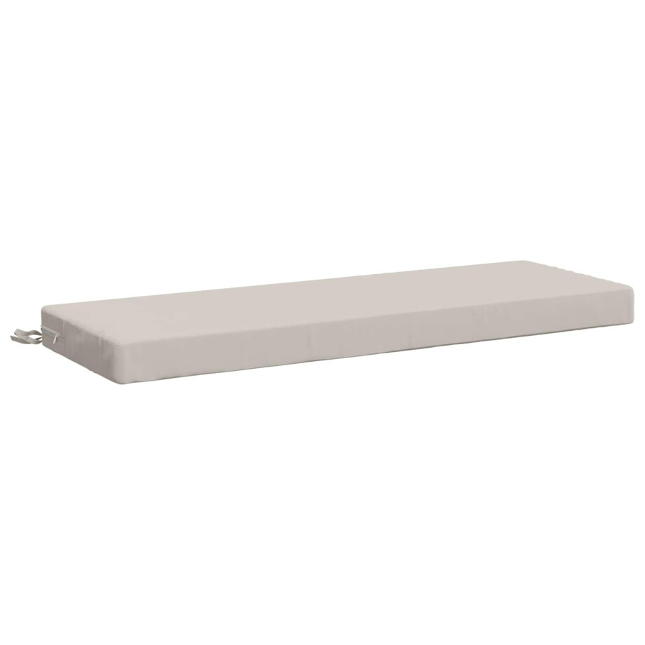 vidaXL Bankkussen SOEST 100% Polyester Wit 100 x 40 x 8 cm afbeelding 1