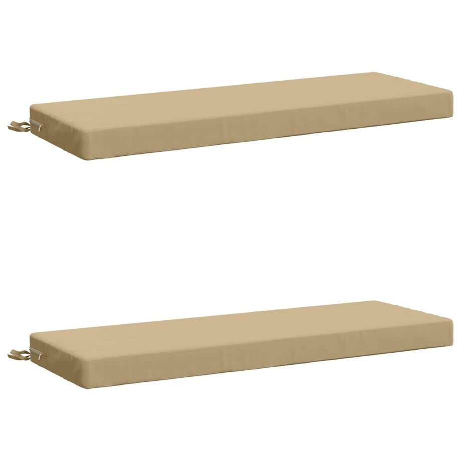 vidaXL 2-delige Bankkussens SOEST 2 st 100% Polyester Beige vidaXL 2-delige Bankkussens SOEST 2 st 100% Polyester Beige afbeelding 1