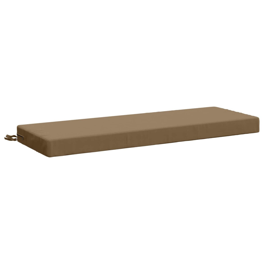 vidaXL Bankkussen SOEST 100% Polyester Taupe 110 x 40 x 8 cm vidaXL Bankkussen SOEST 100% Polyester Taupe 110 x 40 x 8 cm afbeelding 1