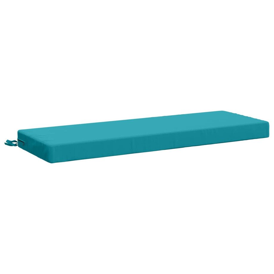 vidaXL Bankkussen SOEST 100% Polyester Turquoise 120 x 40 x 8 cm afbeelding 1