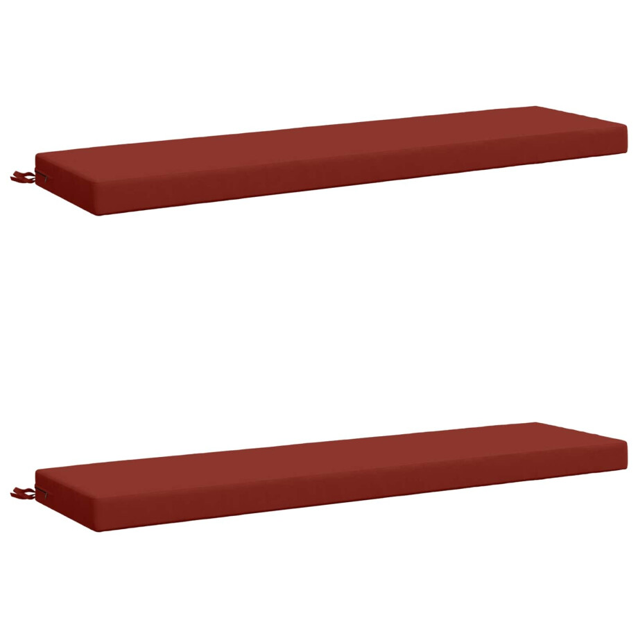 vidaXL 2-delige Bankkussens SOEST 2 st 100% Polyester Rood vidaXL 2-delige Bankkussens SOEST 2 st 100% Polyester Rood afbeelding 1