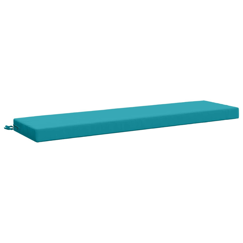 vidaXL Bankkussen SOEST 100% Polyester Turquoise 140 x 40 x 8 cm afbeelding 1