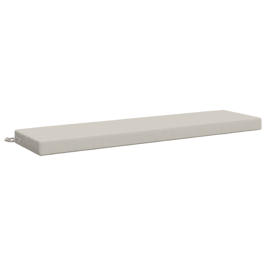 vidaXL Bankkussen SOEST 100% Polyester Wit 150 x 40 x 8 cm afbeelding 1