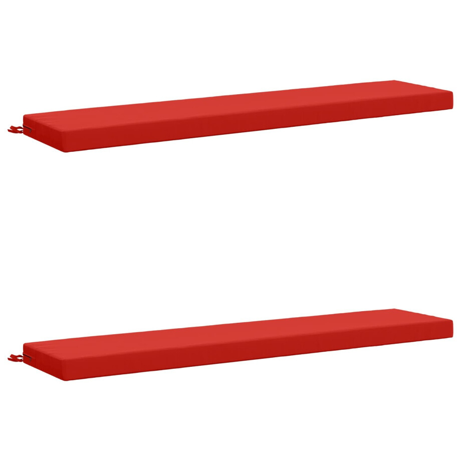 vidaXL 2-delige Bankkussens SOEST 2 st 100% Polyester Rood vidaXL 2-delige Bankkussens SOEST 2 st 100% Polyester Rood afbeelding 1