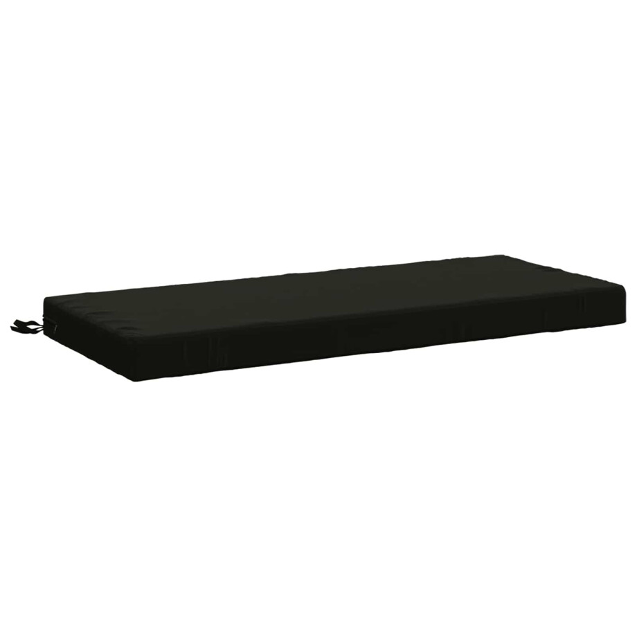 vidaXL Bankkussen SOEST 100% Polyester Zwart 110 x 50 x 8 cm afbeelding 1