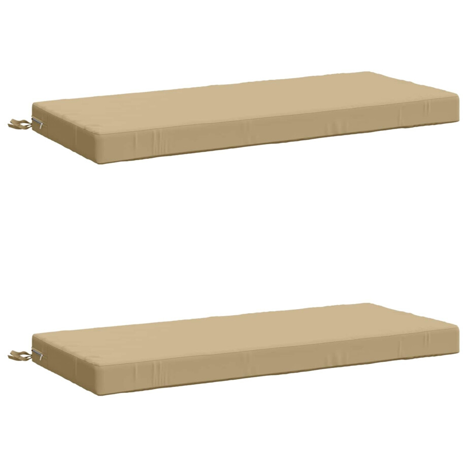 vidaXL 2-delige Bankkussens SOEST 2 st 100% Polyester Beige vidaXL 2-delige Bankkussens SOEST 2 st 100% Polyester Beige afbeelding 1