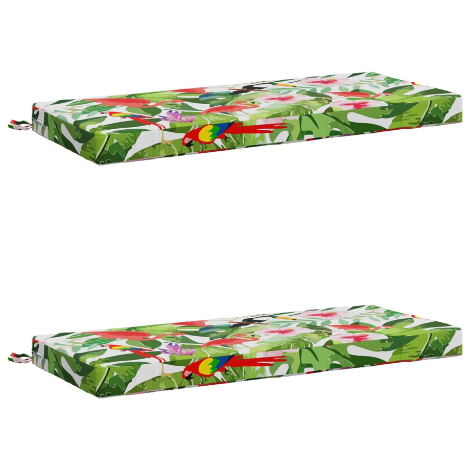 vidaXL 2-delige Bankkussens SOEST 2 st 100% Polyester Meerkleurig afbeelding 1