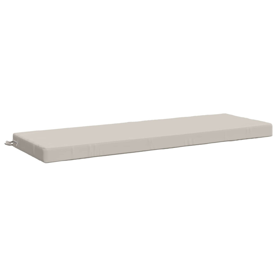 vidaXL Bankkussen SOEST 100% Polyester Wit 150 x 50 x 8 cm afbeelding 1