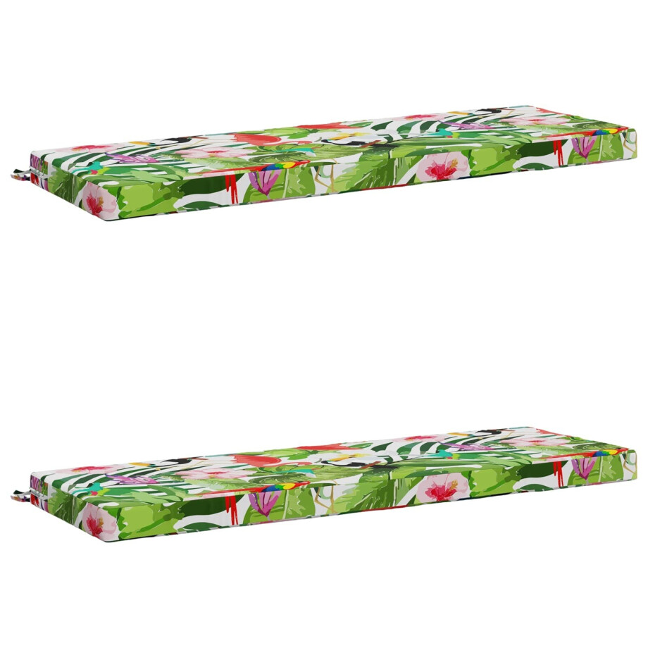 vidaXL 2-delige Bankkussens SOEST 2 st 100% Polyester Meerkleurig afbeelding 1