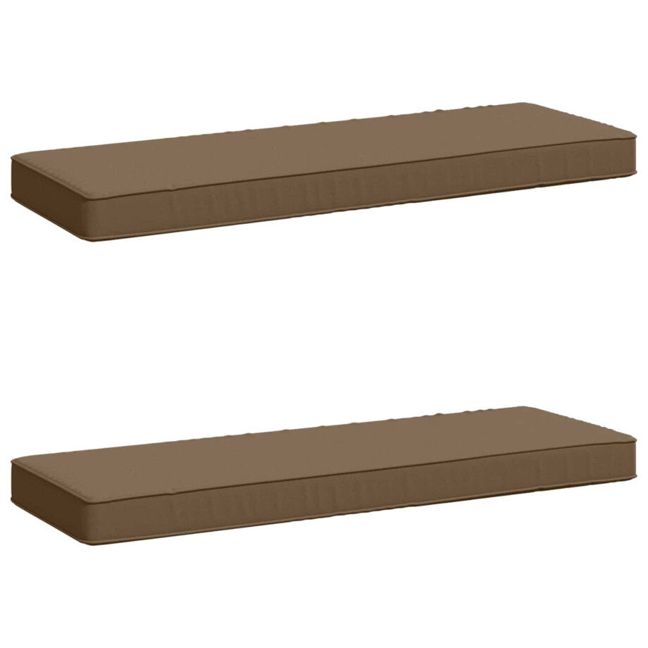 vidaXL 2-delige Bankkussens VUGHT 2 pcs 100% Polyester Taupe vidaXL 2-delige Bankkussens VUGHT 2 pcs 100% Polyester Taupe afbeelding 1