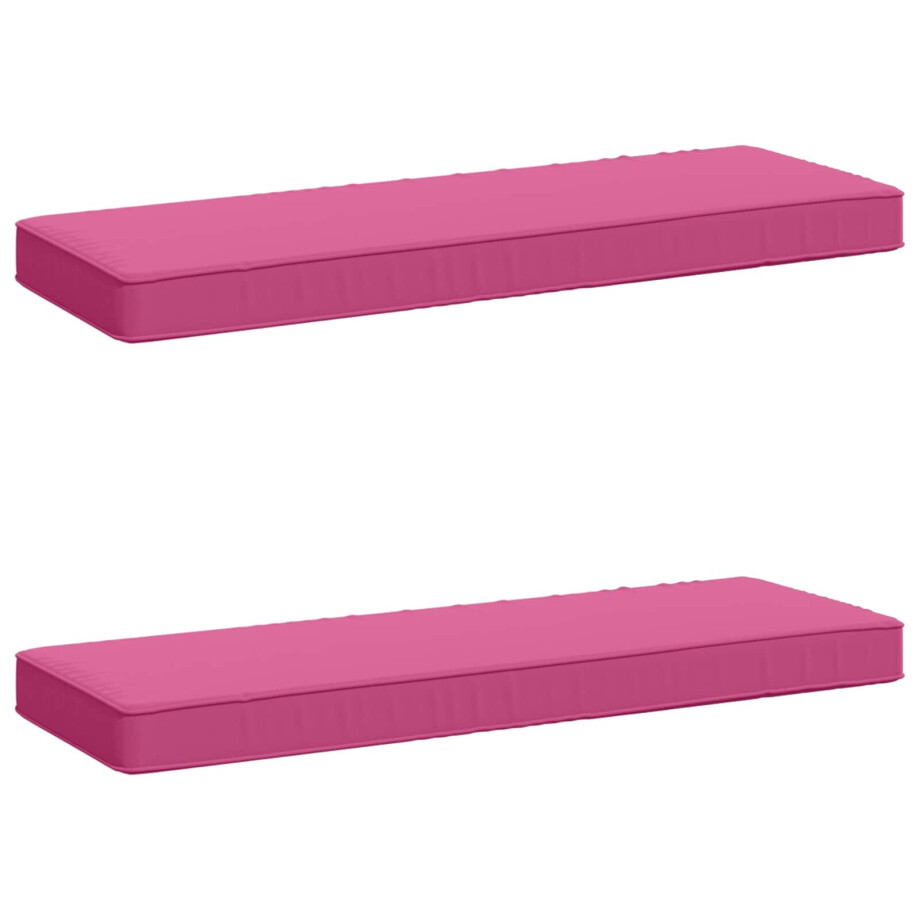 vidaXL 2-delige Bankkussens VUGHT 2 pcs 100% Polyester Roze afbeelding 1