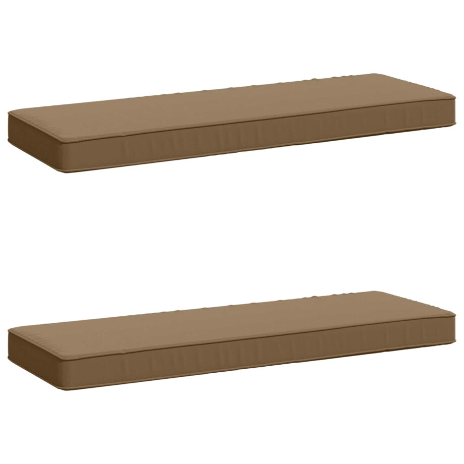 vidaXL 2-delige Bankkussens VUGHT 2 pcs 100% Polyester Taupe vidaXL 2-delige Bankkussens VUGHT 2 pcs 100% Polyester Taupe afbeelding 1